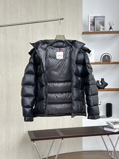 ハイクオリティダウンジャケット角部分ディテール